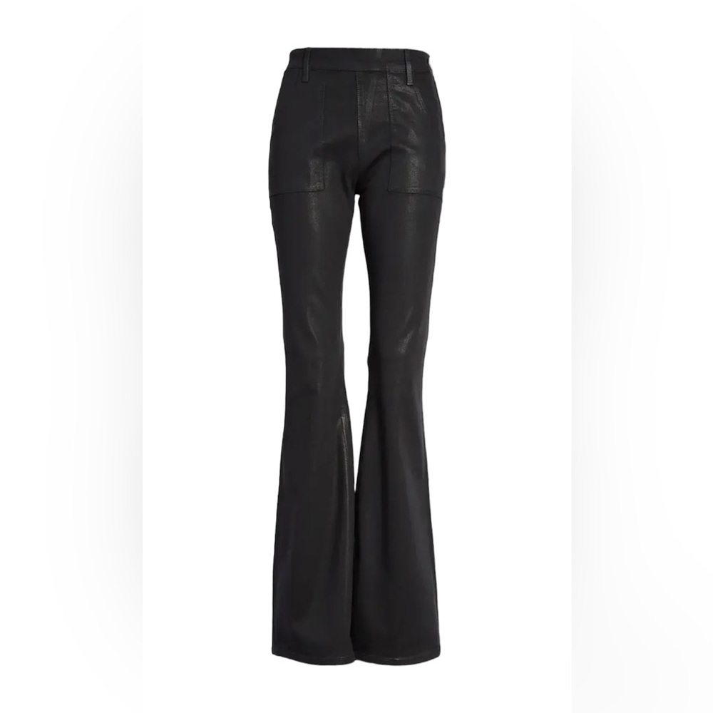Frame Women's Black Le Flare De Françoise High Rise Flare Jeans Size 25